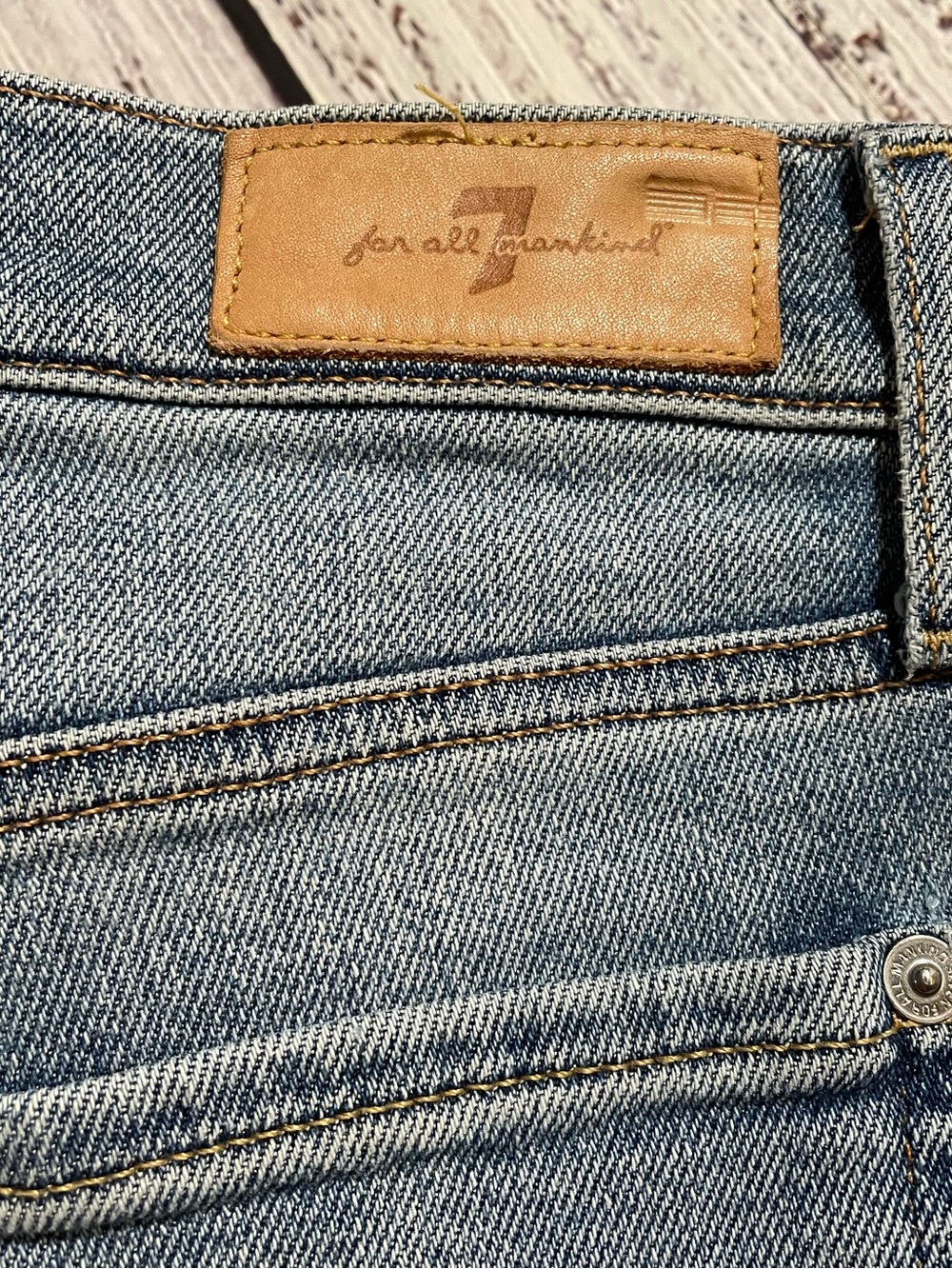 7 For All Mankind Luxe Vintage "The Ankle Skinny" Jeans. Size 27. - Picture 11 of 11